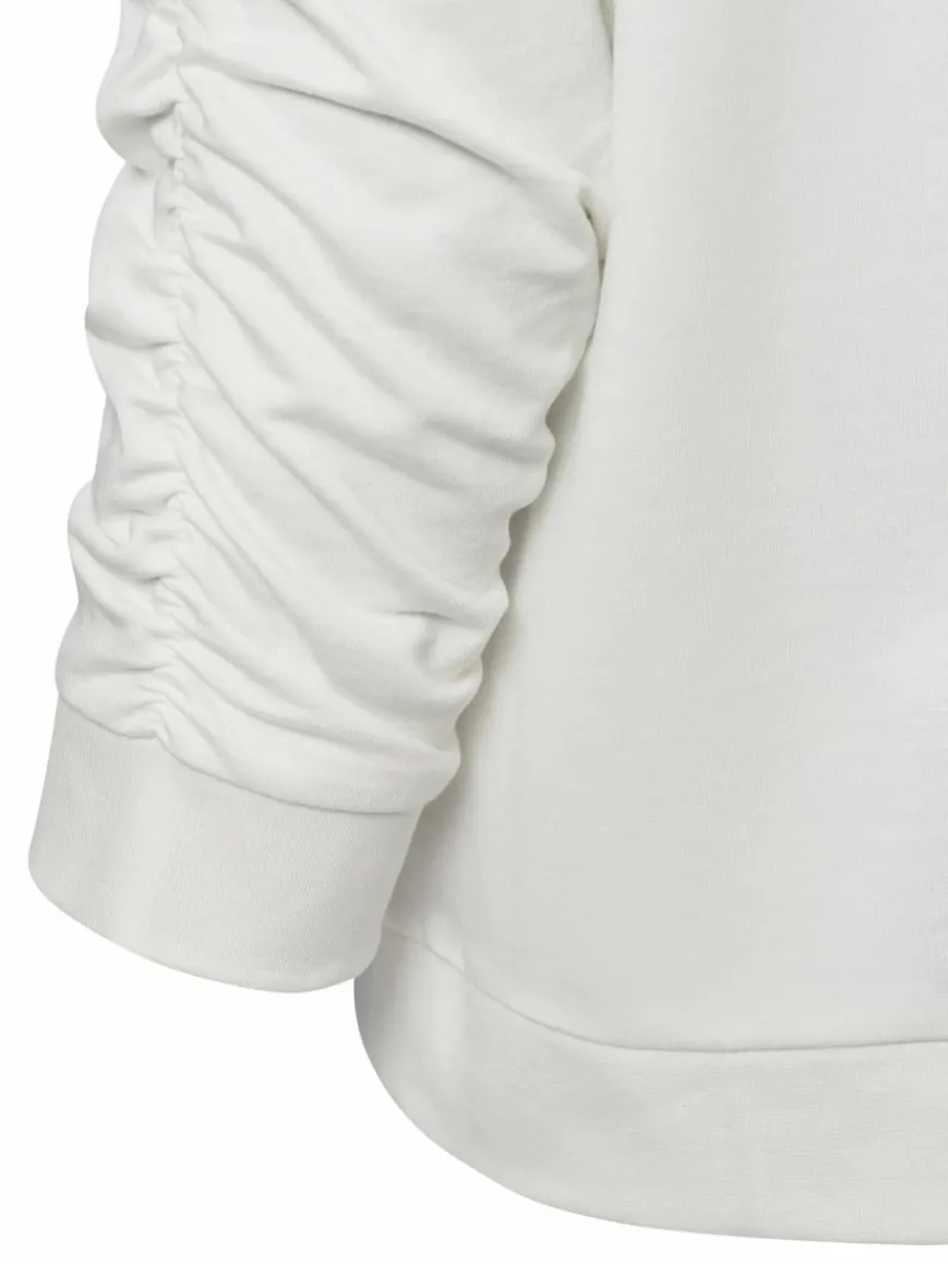 Franco Callegari Sweatshirts & Sweatjacken*Damen Sweatshirt marine ecru gestreift