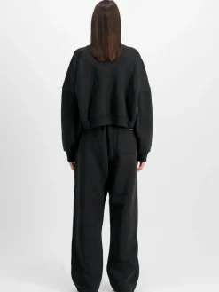 Alpha Industries Sweatshirts & Sweatjacken*Damen Sweatshirt schwarz bedruckt