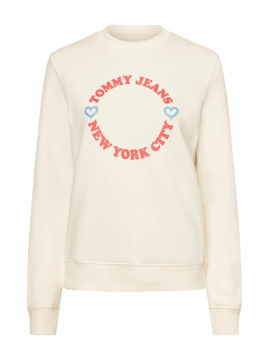 Tommy Jeans Sweatshirts & Sweatjacken*Damen Sweatshirt - Abo hellblau uni