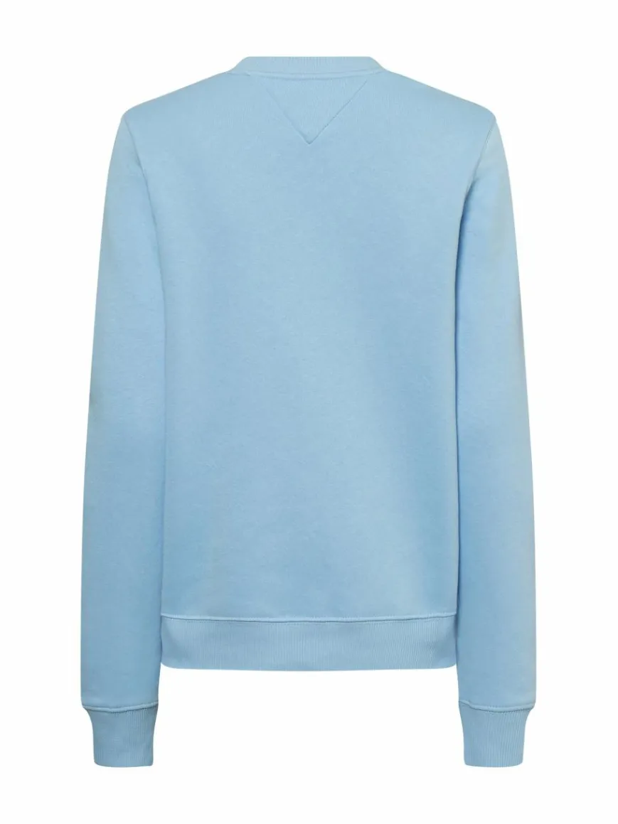 Tommy Jeans Sweatshirts & Sweatjacken*Damen Sweatshirt - Abo hellblau uni