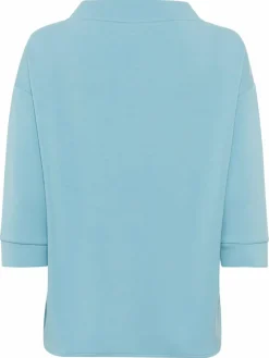 Olsen Sweatshirts & Sweatjacken*Damen Sweatshirt - Cora türkis bedruckt