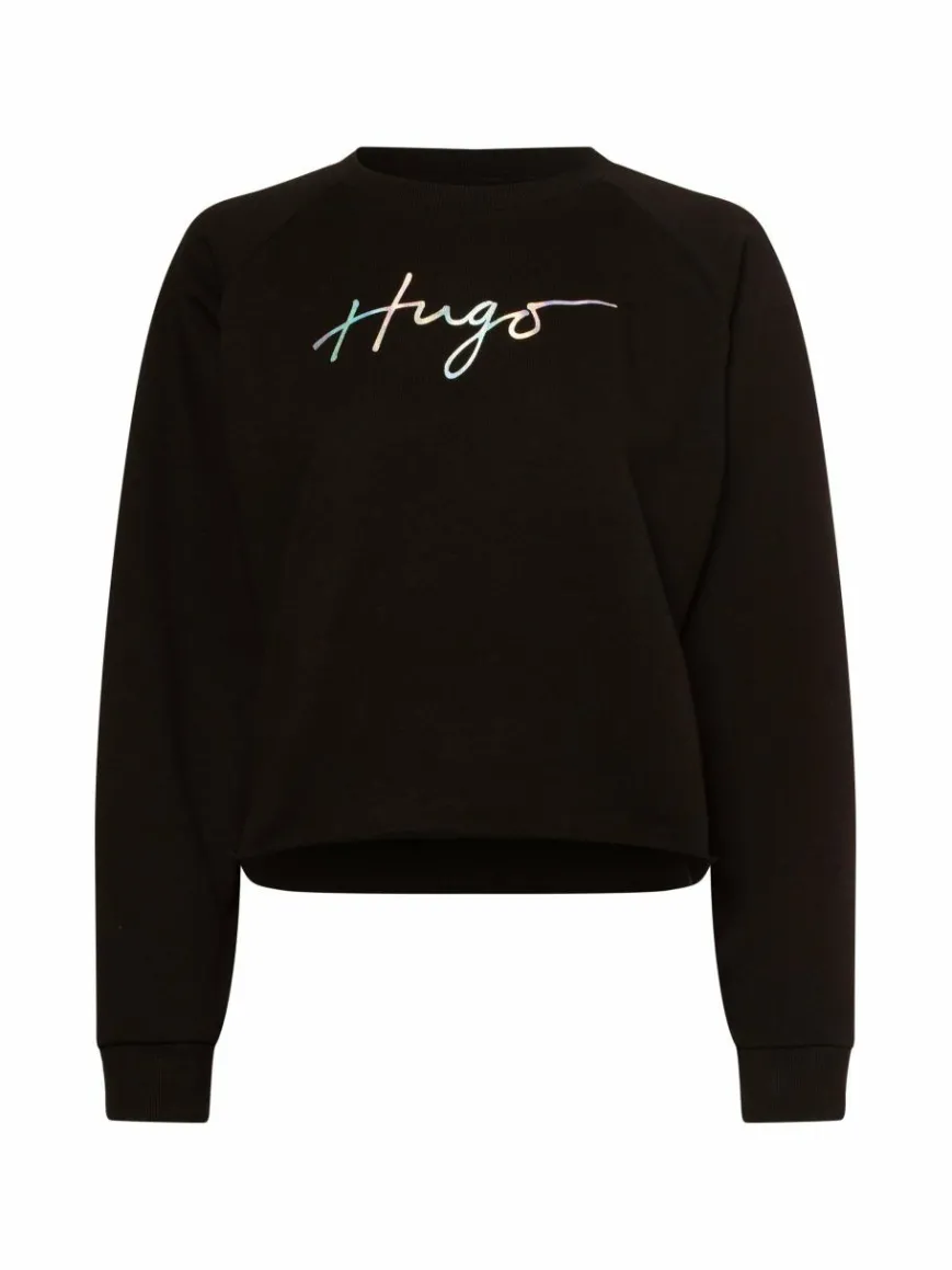 HUGO Sweatshirts & Sweatjacken*Damen Sweatshirt - Darace schwarz uni