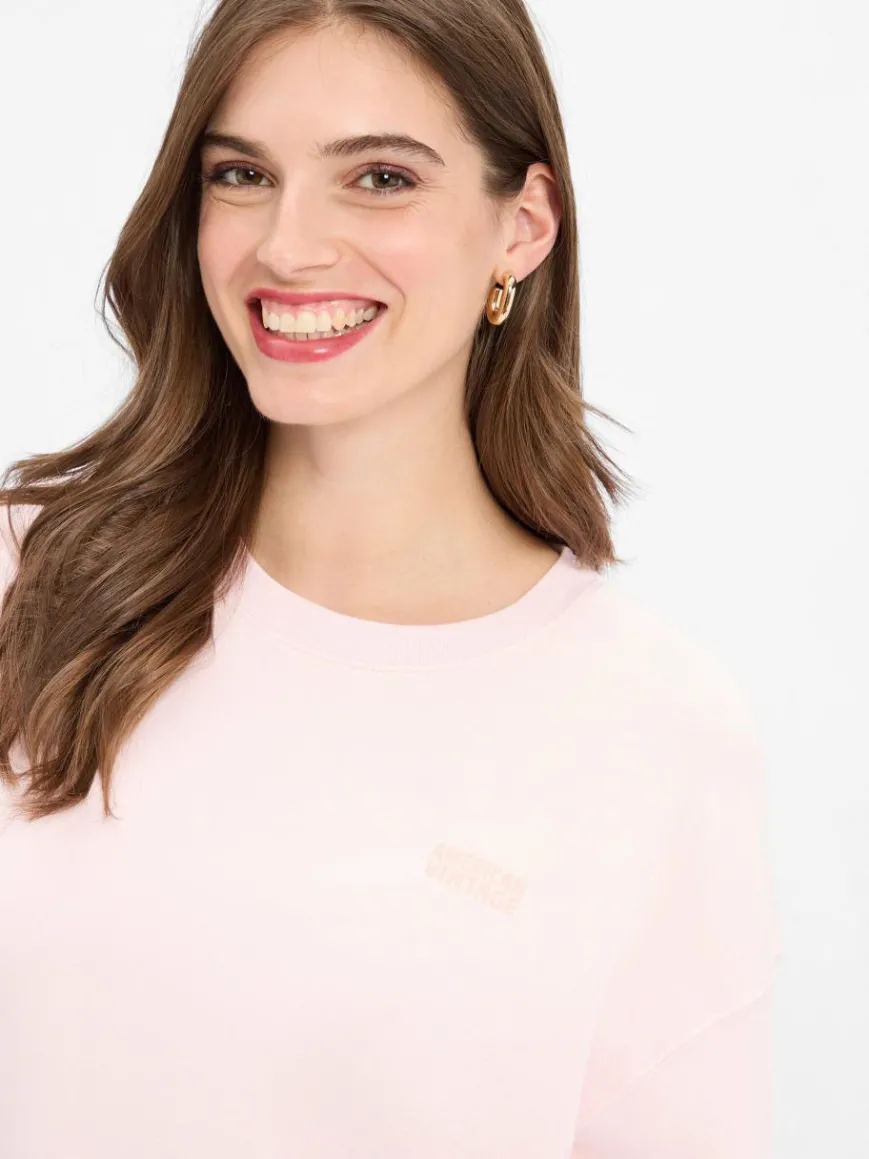 american vintage Sweatshirts & Sweatjacken*Damen Sweatshirt - Izubird rosa uni