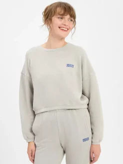 american vintage Sweatshirts & Sweatjacken*Damen Sweatshirt - Izubird hellgrau uni