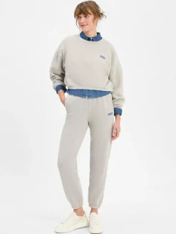 american vintage Sweatshirts & Sweatjacken*Damen Sweatshirt - Izubird hellgrau uni