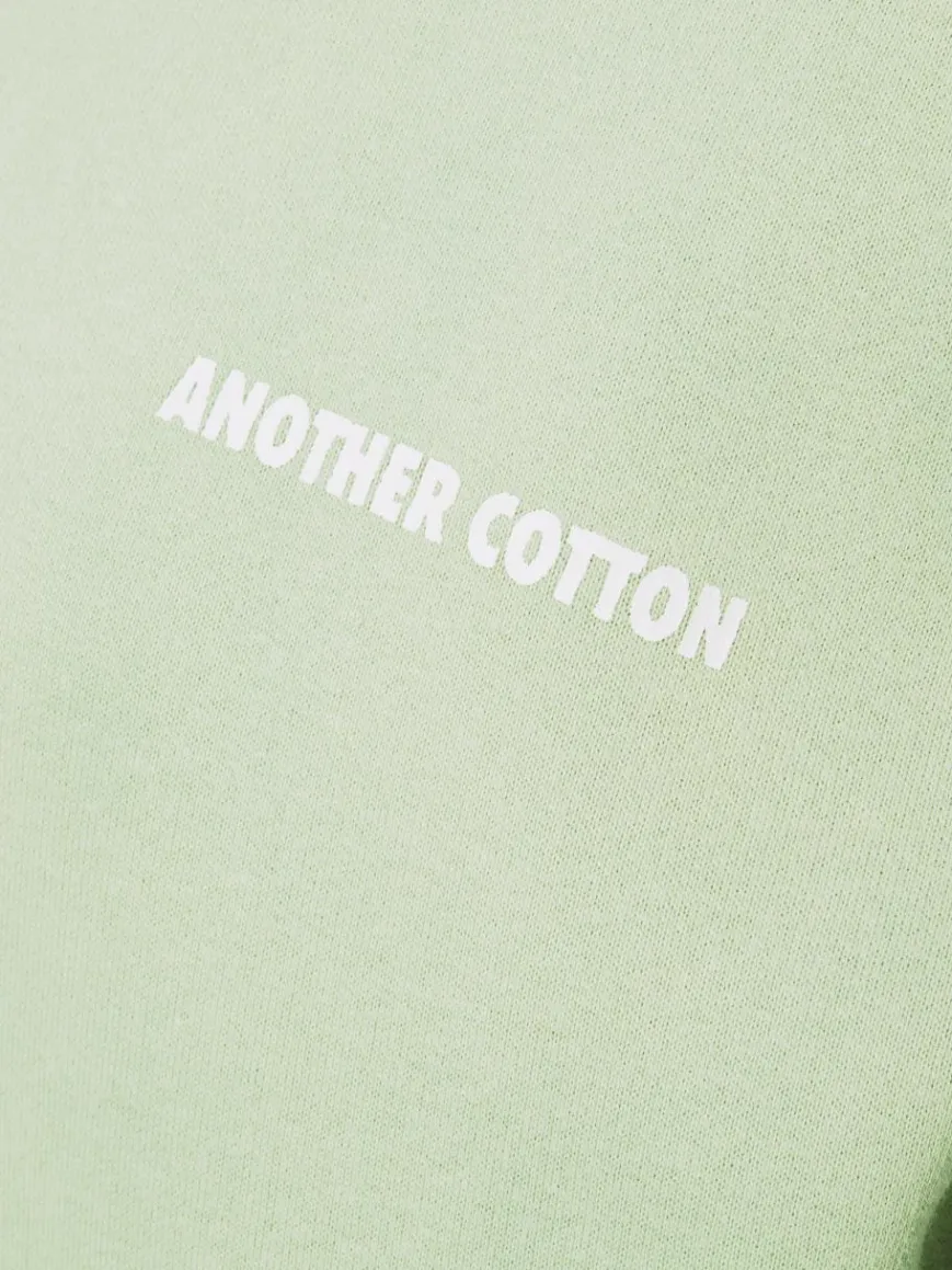 Another Cotton Lab Sweatshirts & Sweatjacken*Damen Sweatshirt - Matcha lind weiß bedruckt