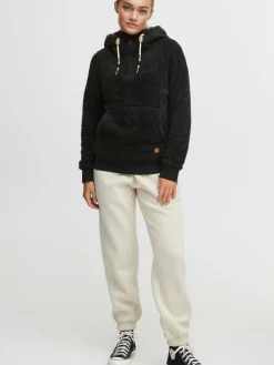 OXMO Sweatshirts & Sweatjacken*Damen Sweatshirt - OXAnoush schwarz uni