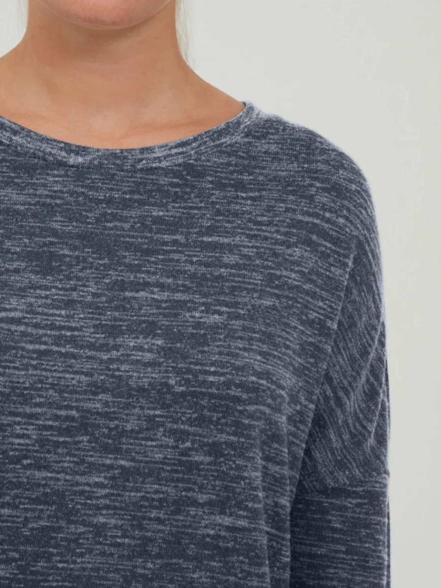 OXMO Sweatshirts & Sweatjacken*Damen Sweatshirt - OXBenta blau meliert