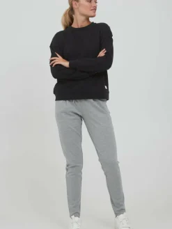 OXMO Sweatshirts & Sweatjacken*Damen Sweatshirt - OXGrynet schwarz uni