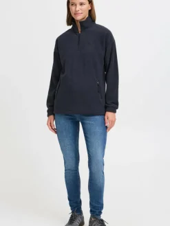 OXMO Sweatshirts & Sweatjacken*Damen Sweatshirt - OXMATSINE blau uni