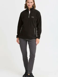 OXMO Sweatshirts & Sweatjacken*Damen Sweatshirt - OXMATSINE schwarz uni