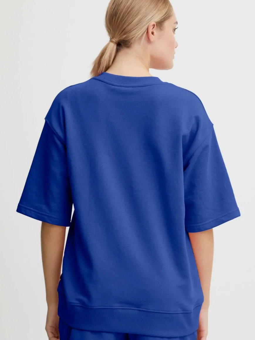 OXMO Sweatshirts & Sweatjacken*Damen Sweatshirt - OXSafina blau uni