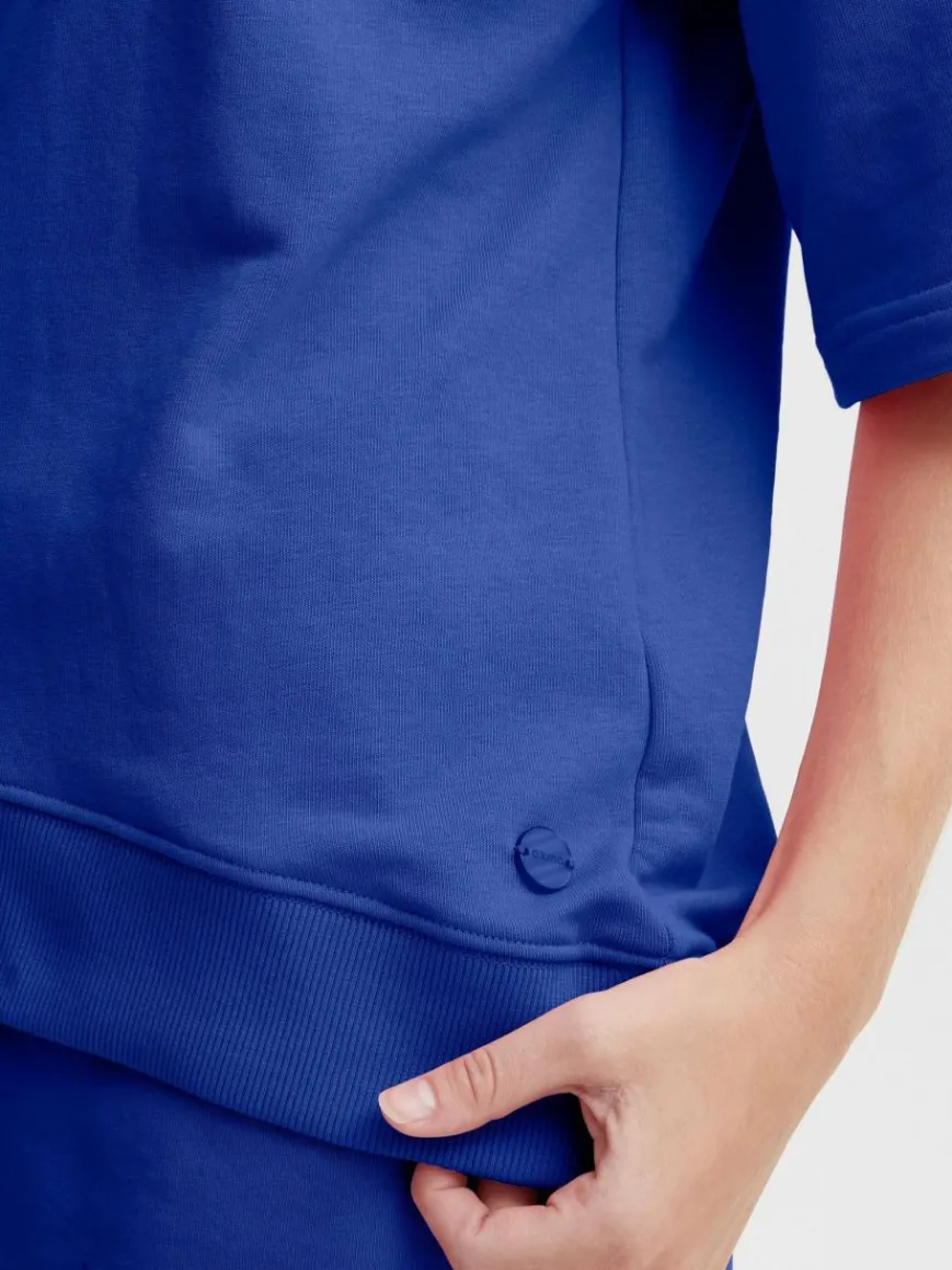 OXMO Sweatshirts & Sweatjacken*Damen Sweatshirt - OXSafina blau uni