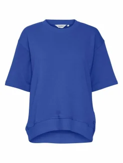 OXMO Sweatshirts & Sweatjacken*Damen Sweatshirt - OXSafina blau uni