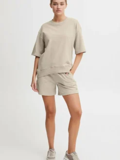 OXMO Sweatshirts & Sweatjacken*Damen Sweatshirt - OXSafina beige uni