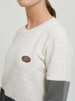 OXMO Sweatshirts & Sweatjacken*Damen Sweatshirt - OXTrine grau gemustert