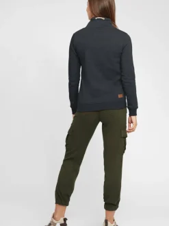 OXMO Sweatshirts & Sweatjacken*Damen Sweatshirt - OXVimpa grau uni