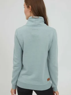 OXMO Sweatshirts & Sweatjacken*Damen Sweatshirt - OXVimpa blau uni