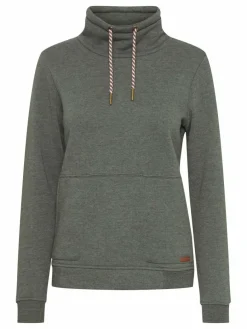 OXMO Sweatshirts & Sweatjacken*Damen Sweatshirt - OXVimpa oliv uni