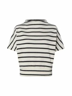 Someday Sweatshirts & Sweatjacken*Damen Sweatshirt - Usalina ecru schwarz gestreift