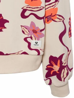 Ragwear Sweatshirts & Sweatjacken*Damen Sweatshirt - Wuss beige lila gemustert