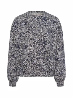 Ragwear Sweatshirts & Sweatjacken*Damen Sweatshirt - Wuss marine beige gemustert