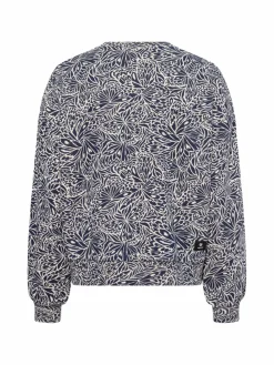 Ragwear Sweatshirts & Sweatjacken*Damen Sweatshirt - Wuss marine beige gemustert