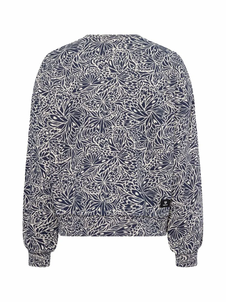Ragwear Sweatshirts & Sweatjacken*Damen Sweatshirt - Wuss marine beige gemustert