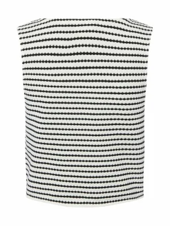 s.Oliver Sweatshirts & Sweatjacken|Jacken & Westen*Damen Sweat-Weste ecru schwarz gestreift