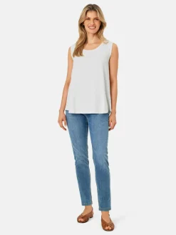 Masai Blusen*Damen Tanktop weiß uni