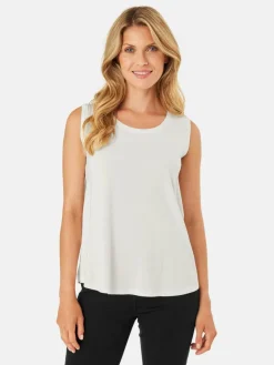 Masai Blusen*Damen Tanktop weiß uni