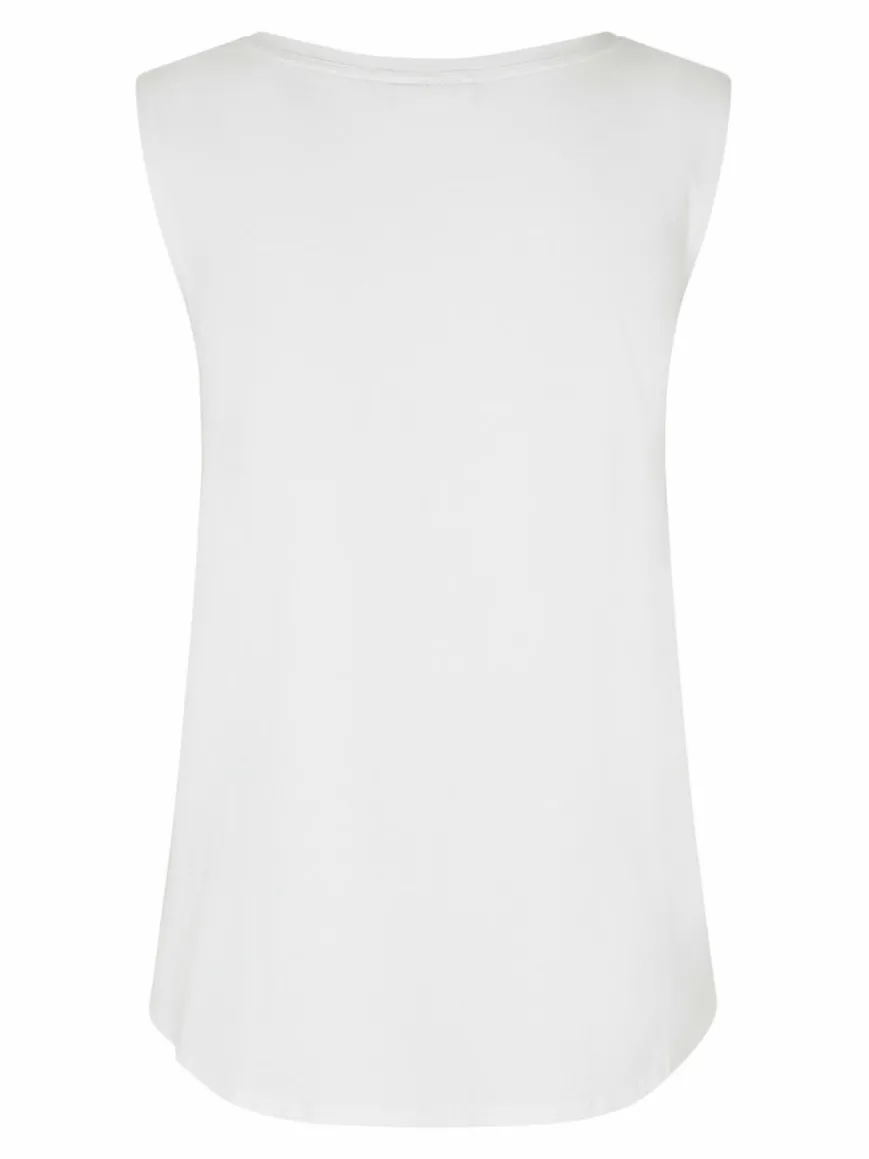 Masai Blusen*Damen Tanktop weiß uni