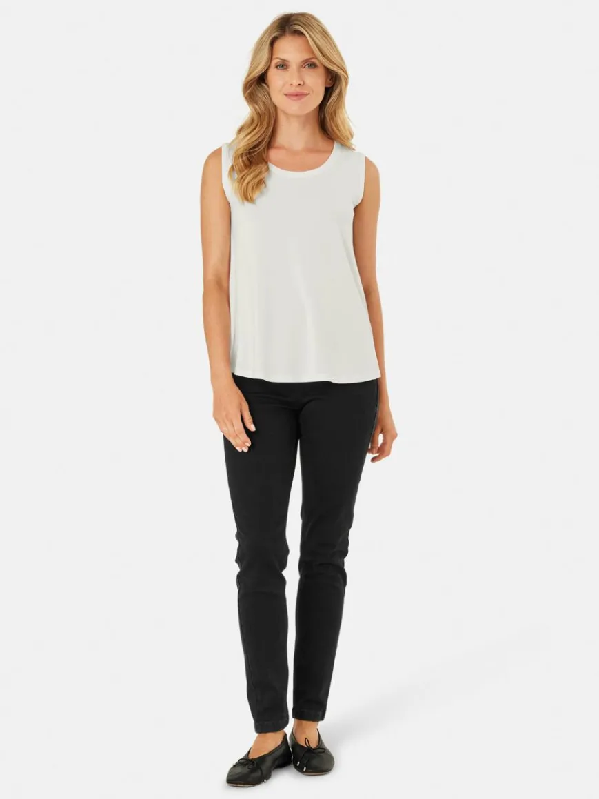 Masai Blusen*Damen Tanktop weiß uni