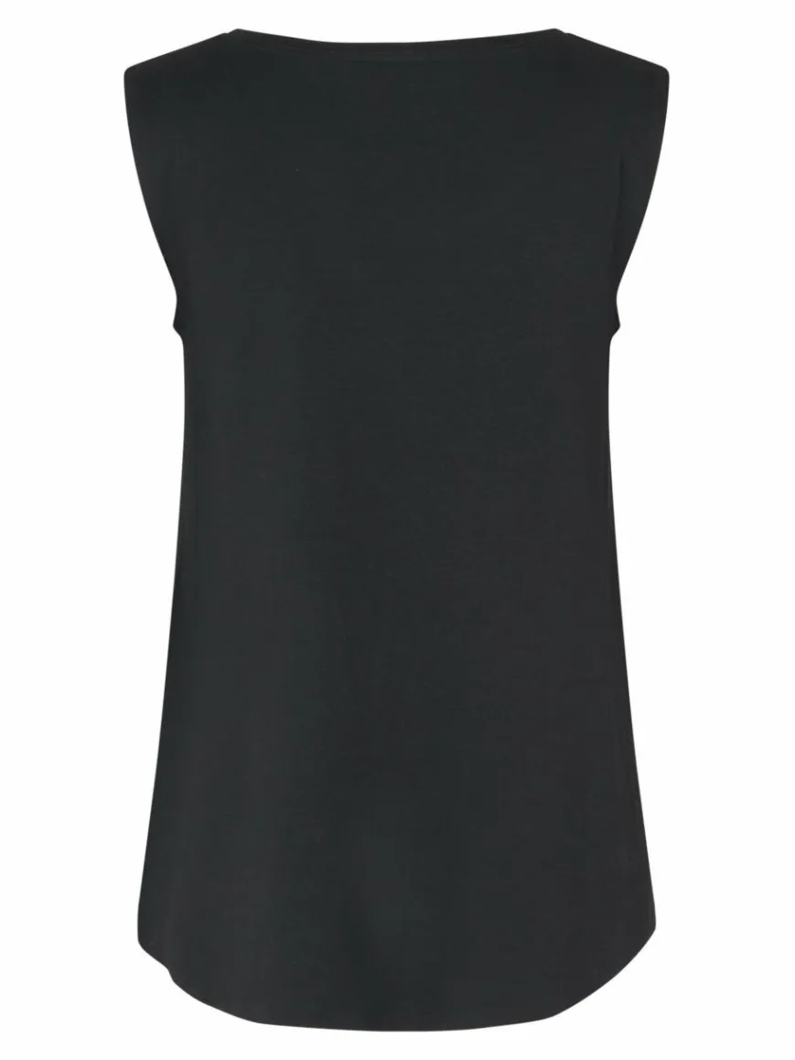 Masai Blusen*Damen Tanktop schwarz uni
