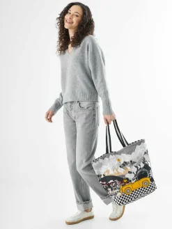 Codello Taschen & Rucksäcke*Damen Tasche grau bedruckt