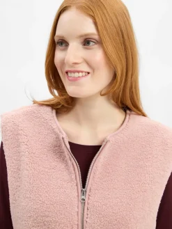 Marie Lund Collection Jacken & Westen*Damen Teddyfell-Weste altrosa uni