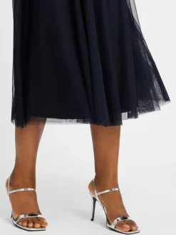 zero Röcke*Damen Tüllrock marine uni