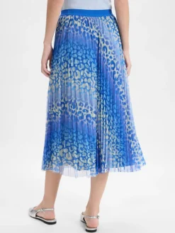 Rich & Royal Röcke*Damen Tüllrock blau zitrone gemustert