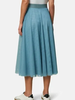 zero Röcke*Damen Tüllrock hellblau blau uni