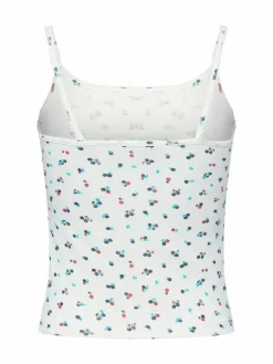 Tommy Jeans Shirts & Tops*Damen Top ecru blau gemustert