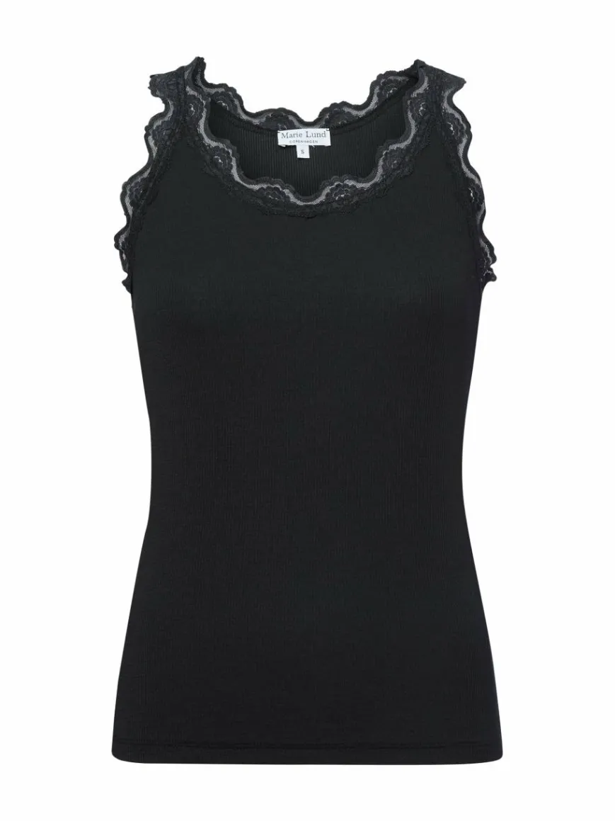 Marie Lund Shirts & Tops*Damen Top schwarz uni