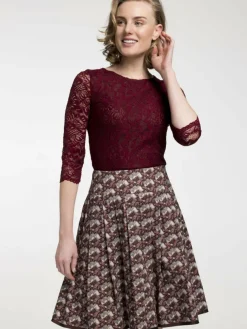 Spieth & Wenksy Blusen*Damen Trachtenblusen - Alheim rot uni