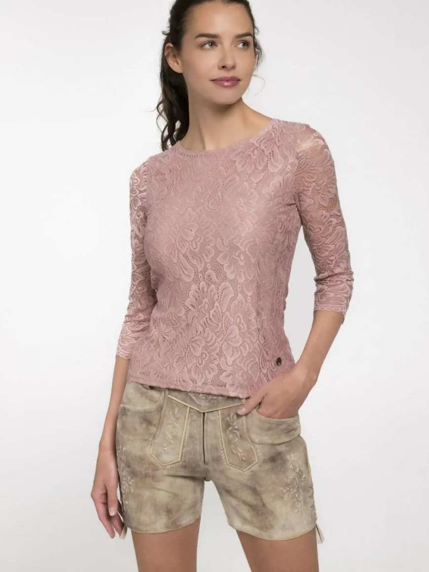 Spieth & Wenksy Blusen*Damen Trachtenblusen - Alheim rosa uni