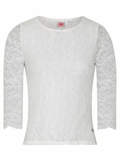Spieth & Wenksy Blusen*Damen Trachtenblusen - Alheim weiß uni