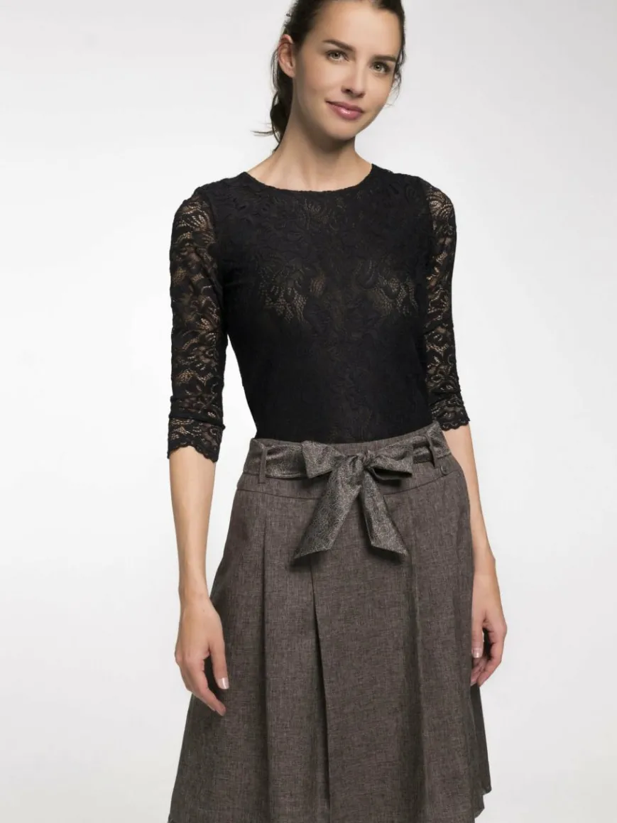 Spieth & Wenksy Blusen*Damen Trachtenblusen - Alheim schwarz uni