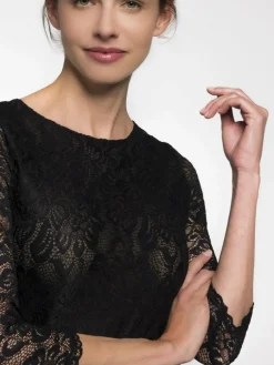 Spieth & Wenksy Blusen*Damen Trachtenblusen - Alheim schwarz uni