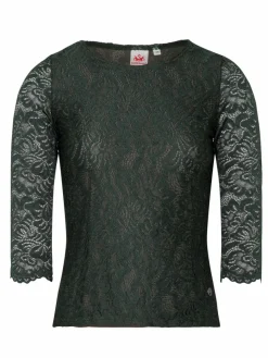 Spieth & Wenksy Blusen*Damen Trachtenblusen - Alheim grün uni