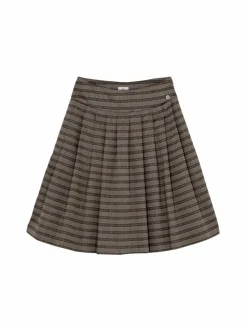 Spieth & Wenksy Röcke*Damen Trachtenrock - Babette taupe gestreift