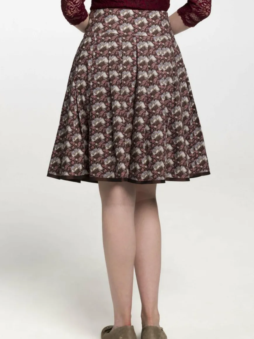 Spieth & Wenksy Röcke*Damen Trachtenrock - Blanchette lila bedruckt