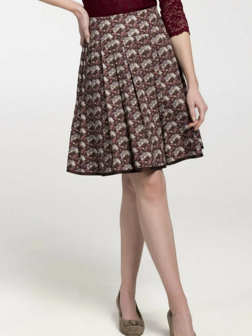 Spieth & Wenksy Röcke*Damen Trachtenrock - Blanchette lila bedruckt